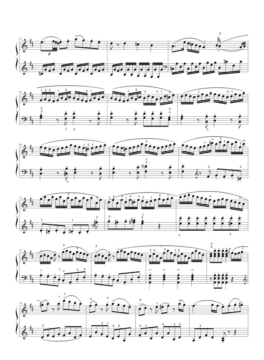 D大调奏鸣曲K.311第一乐章