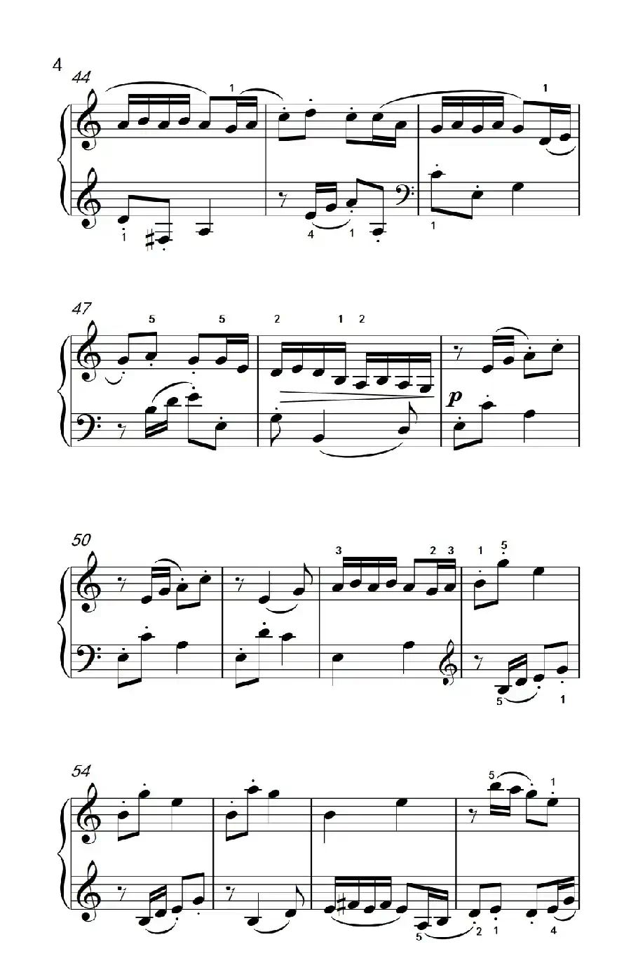 第七级2.宫调式——小喇叭(中央音乐学院 钢琴(业余)考级教程 7-9级)