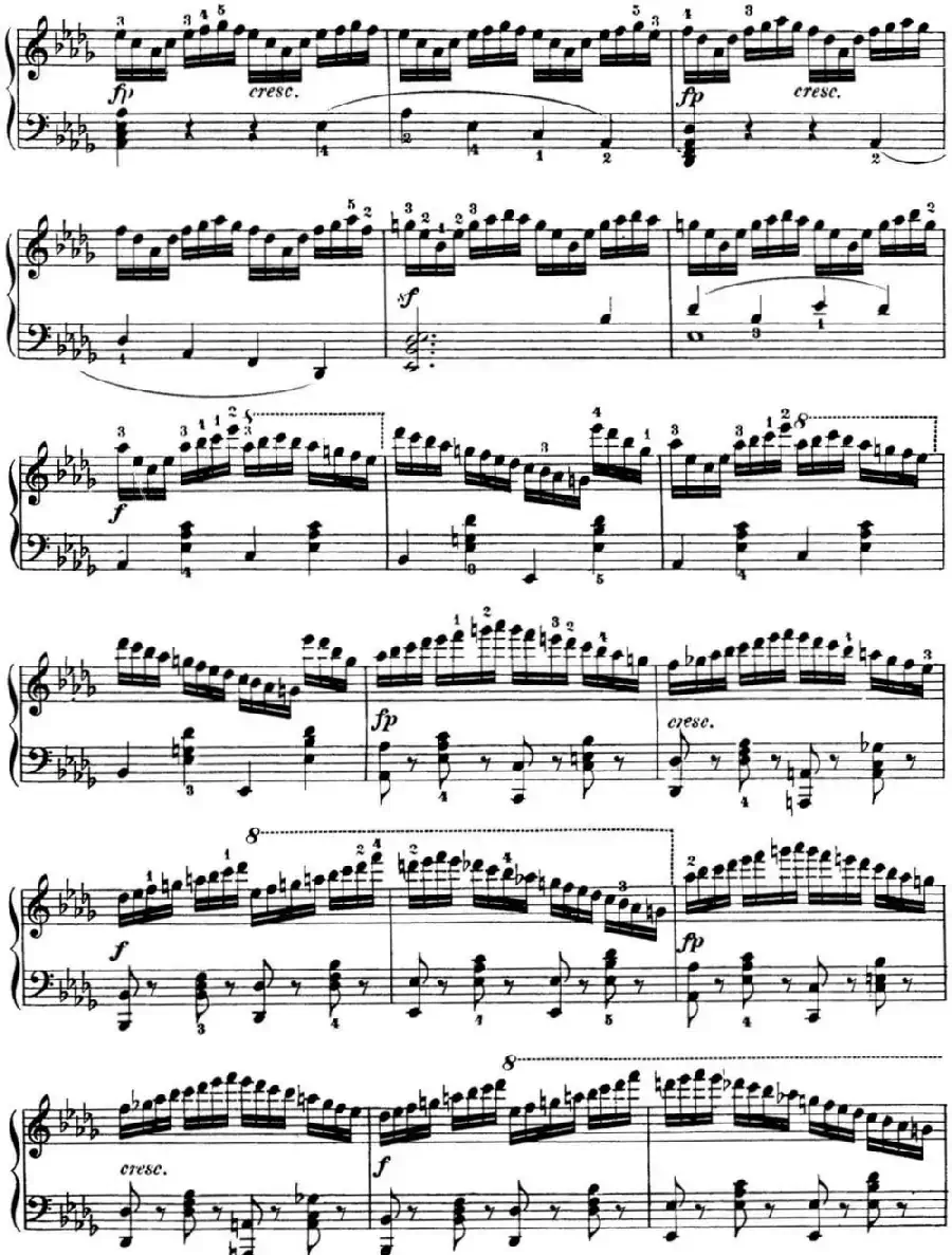 50首车尔尼Op.740钢琴手指灵巧技术练习曲(NO.25)