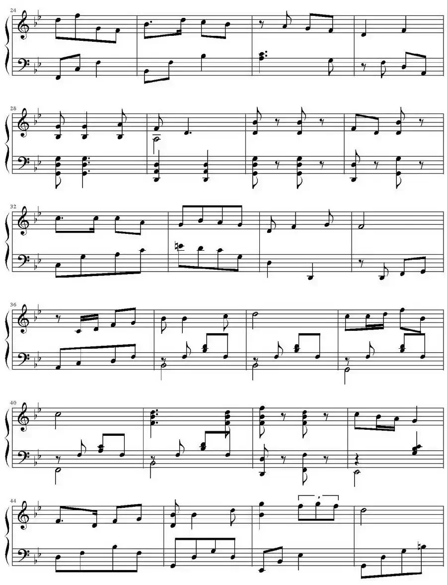 唱支山歌给党听(弹琴吧制谱版)