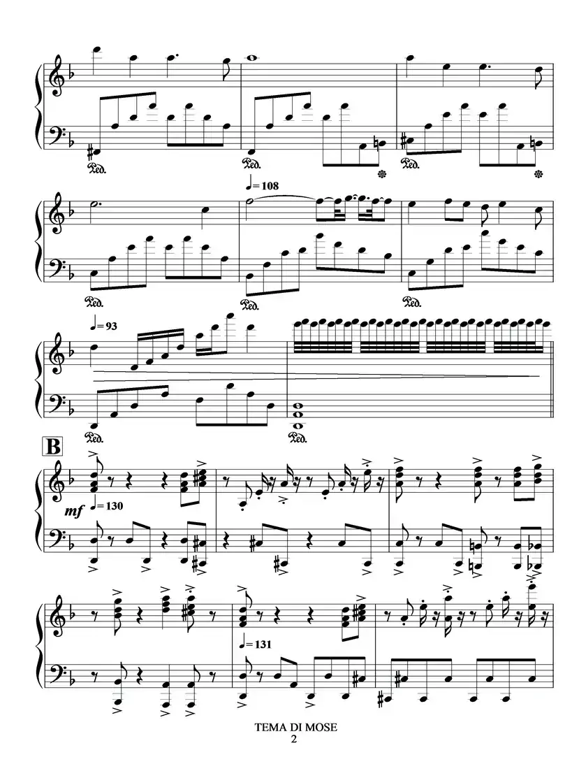 TEME DI MOSE(摩西主题)