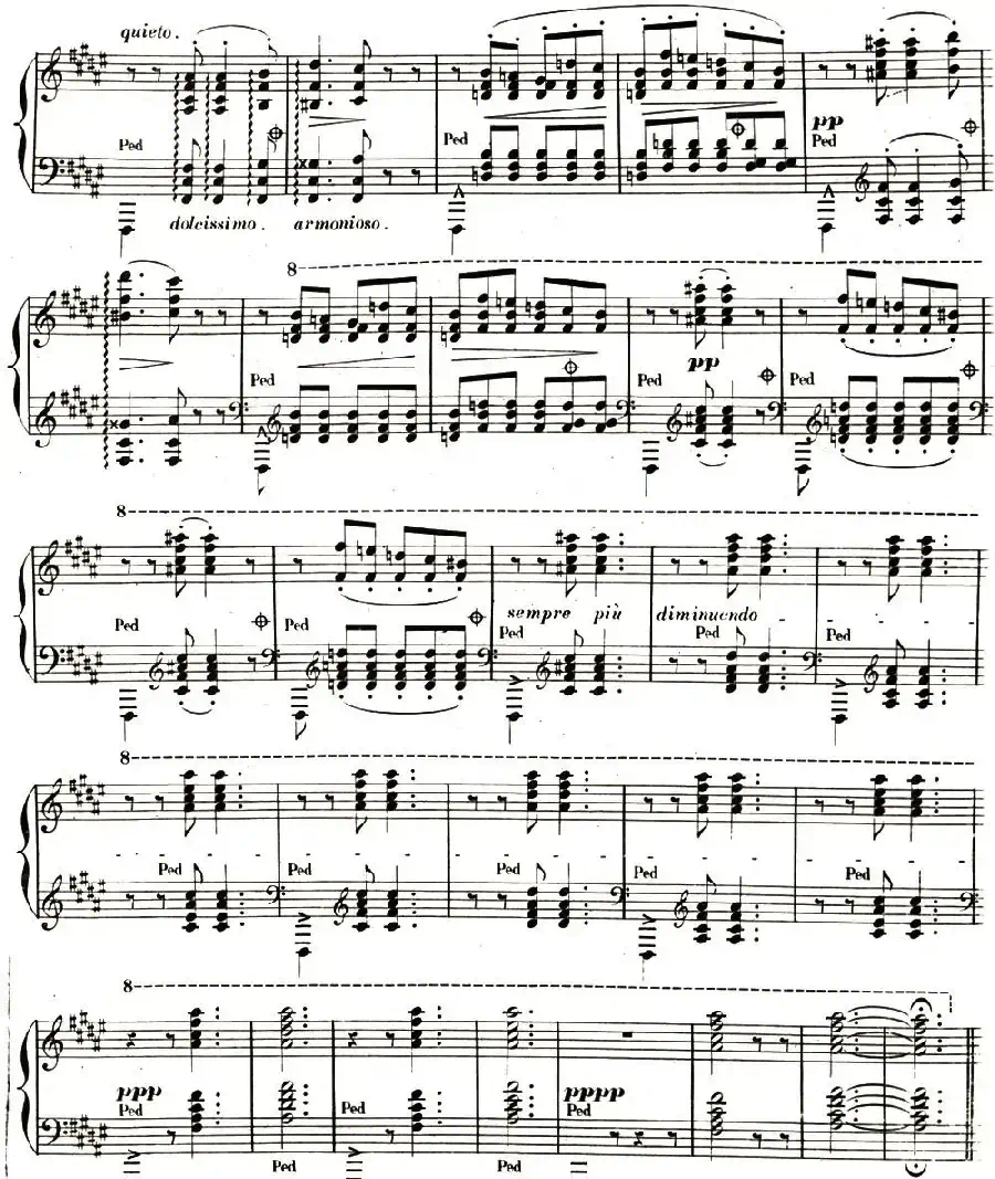 李斯特 旅游岁月 第二集遗补 威尼斯和拿波里 S.162 No.1 船歌