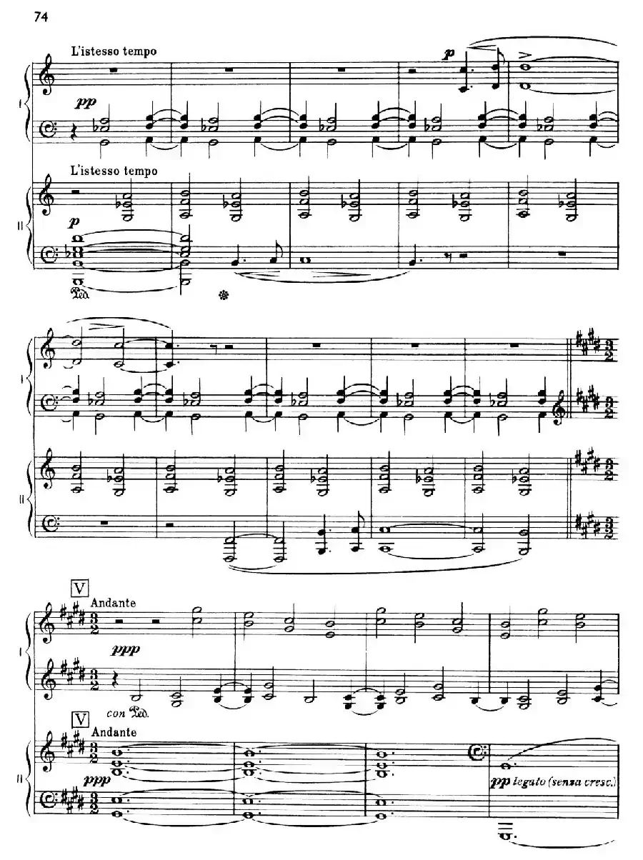 The Planets Op.32（双钢琴）（行星·第五乐章 土星—老年使者）