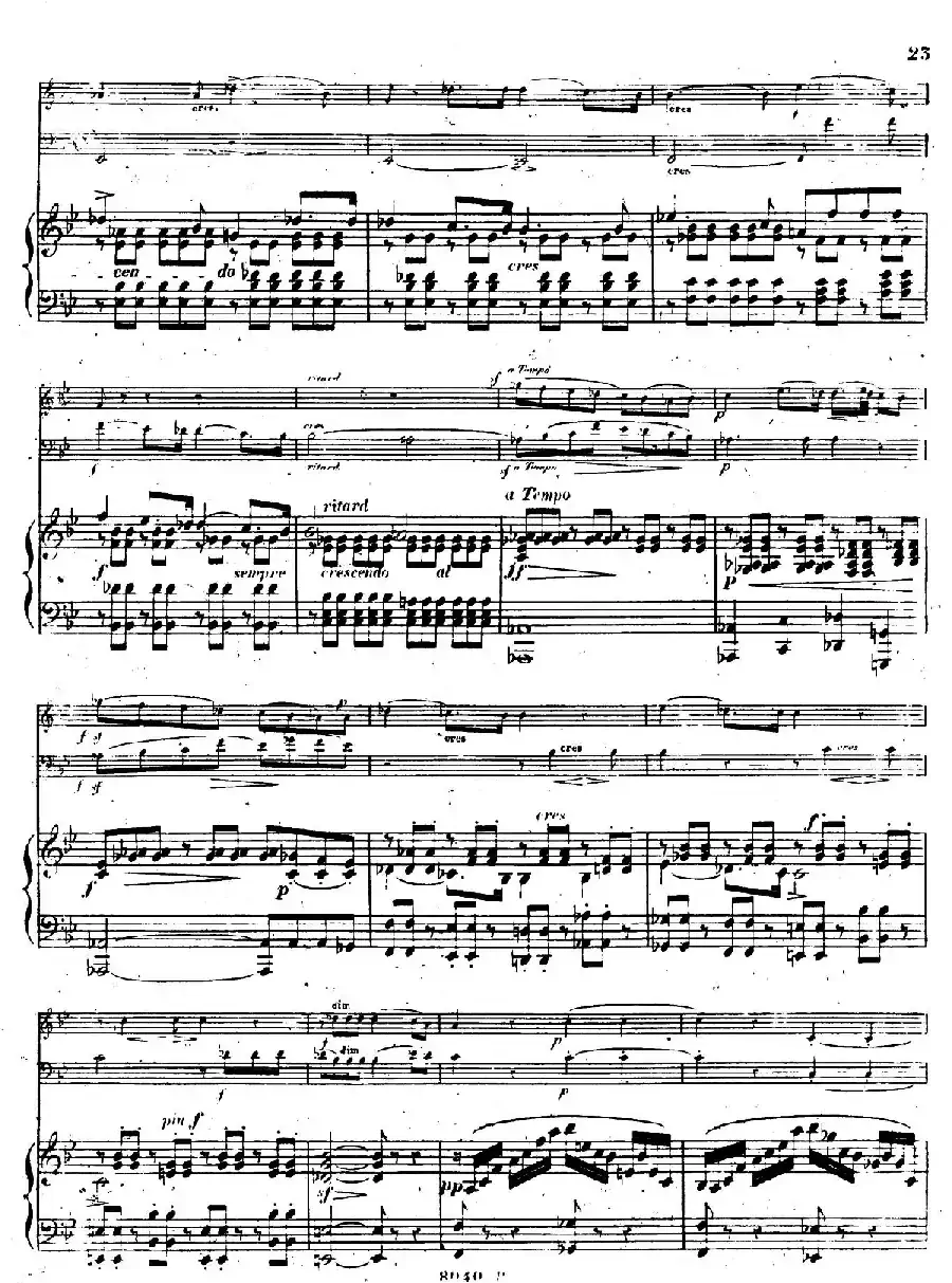 Piano Trio No.1 in d Minor Op.49（d小调第一钢琴三重奏·第二乐章）