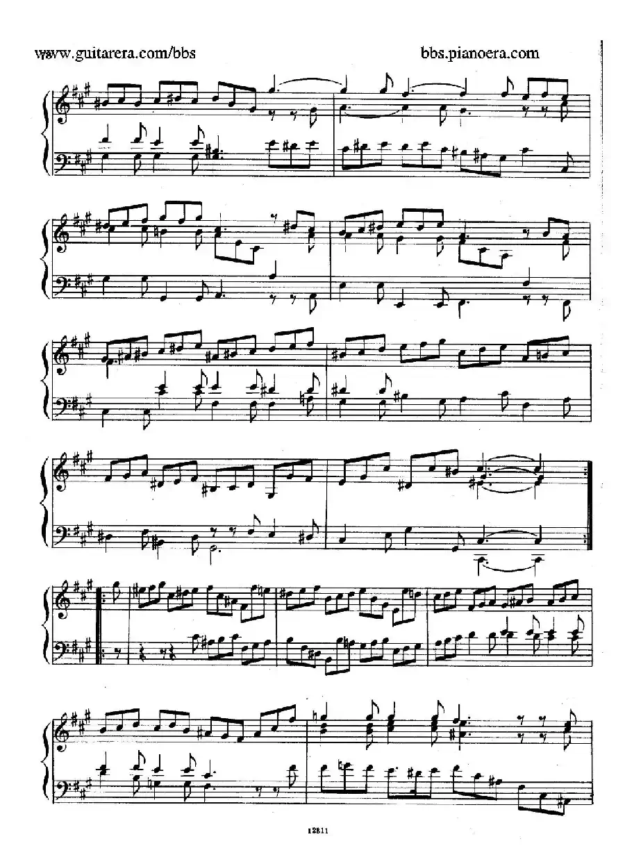 Suite No.6 in f-sharp Minor HWV 431（升f小调第六组曲）