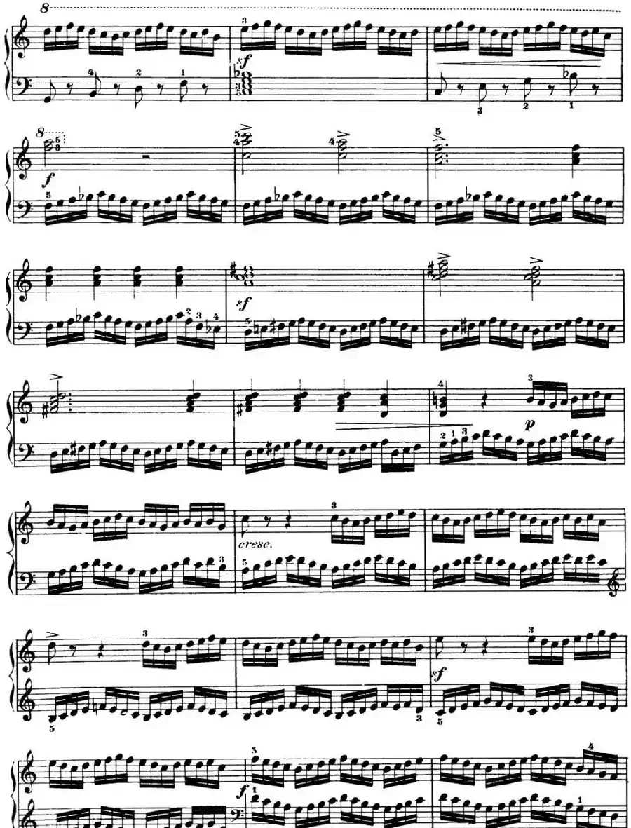 50首车尔尼Op.740钢琴手指灵巧技术练习曲(NO.1)