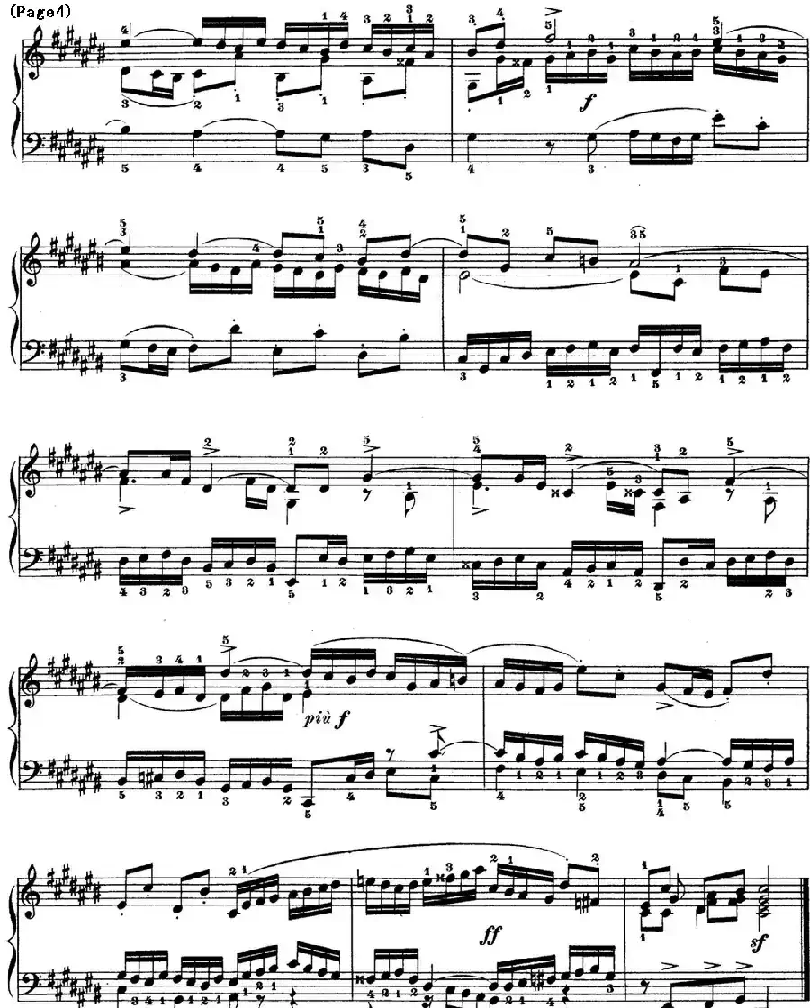 巴赫《平均律钢琴曲集·第一卷》之赋格曲（NO.3）