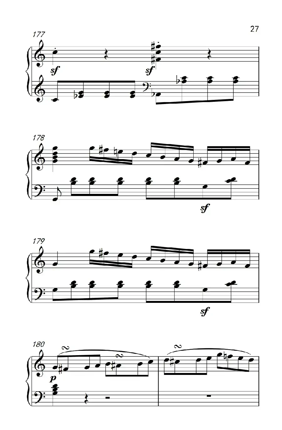 奏鸣曲 Opus 2 Nr.3 第一乐章(贝多芬奏鸣曲集 1)