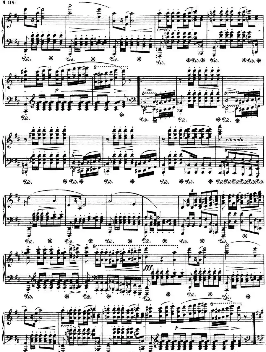 肖邦 波兰舞曲 军队 Op.40 No.1 A大调 Polonaise