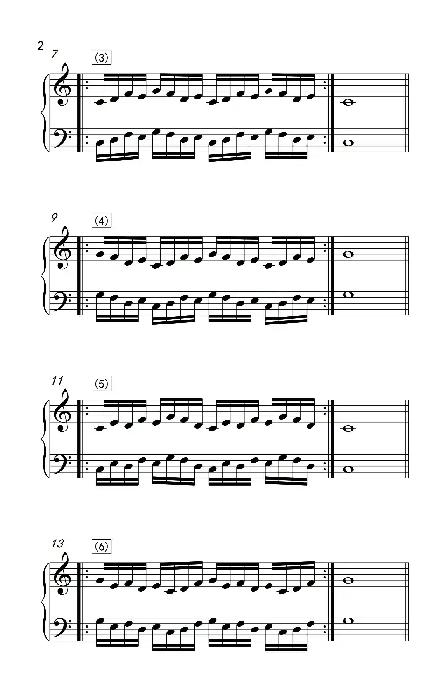 八.提高速度.增强手指灵活性的练习37(儿童钢琴手指练习 1)