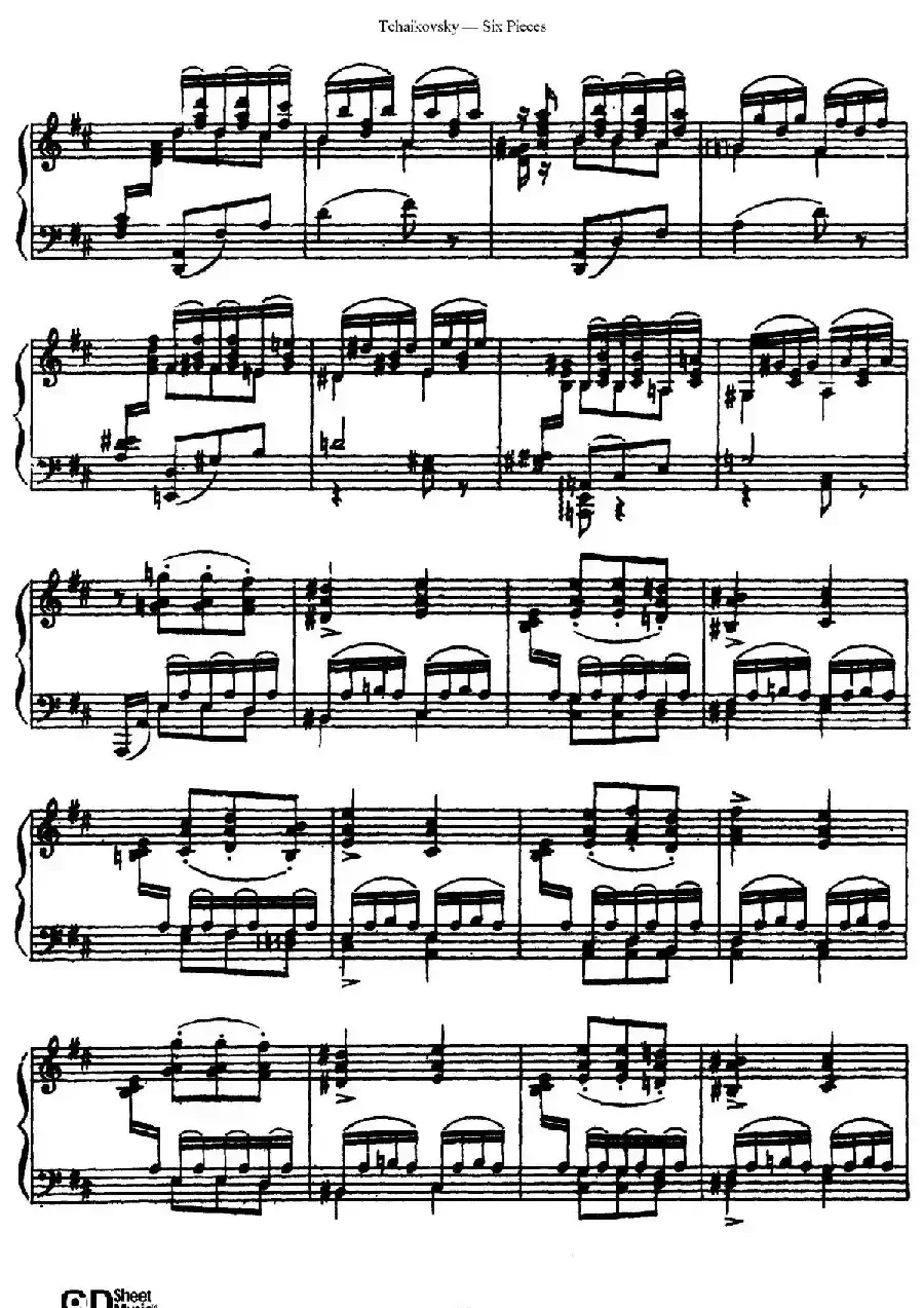 Six Pieces Op.51（6首小品·2）