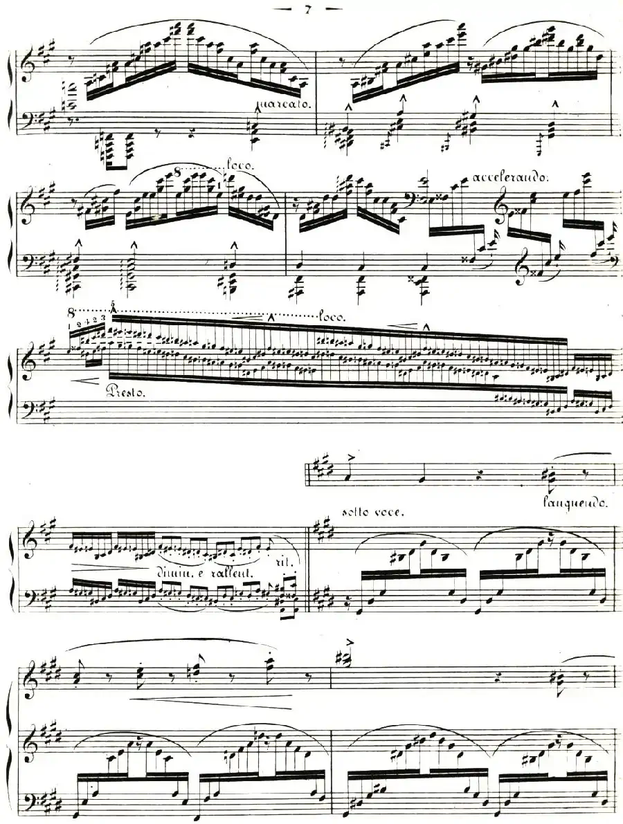 李斯特音乐会练习曲 S144（3 叹息 降D大调 S144 Un sospiro Db major）