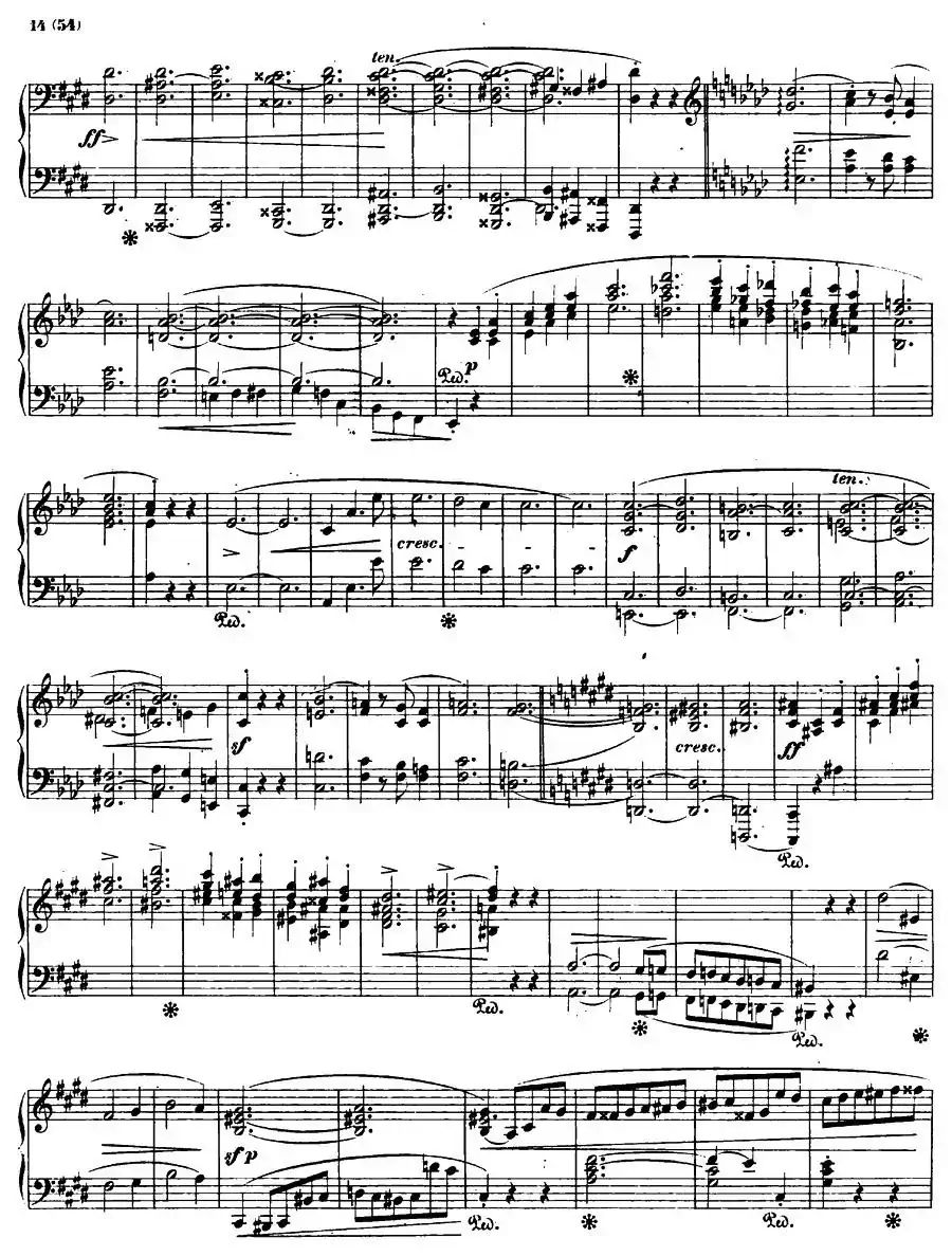 E大调钢琴谐谑曲Op.54（第四号）