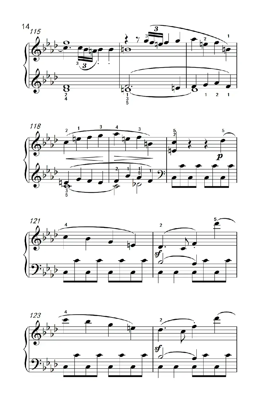 奏鸣曲 Opus 2 Nr.1 第一乐章(贝多芬奏鸣曲集 1)