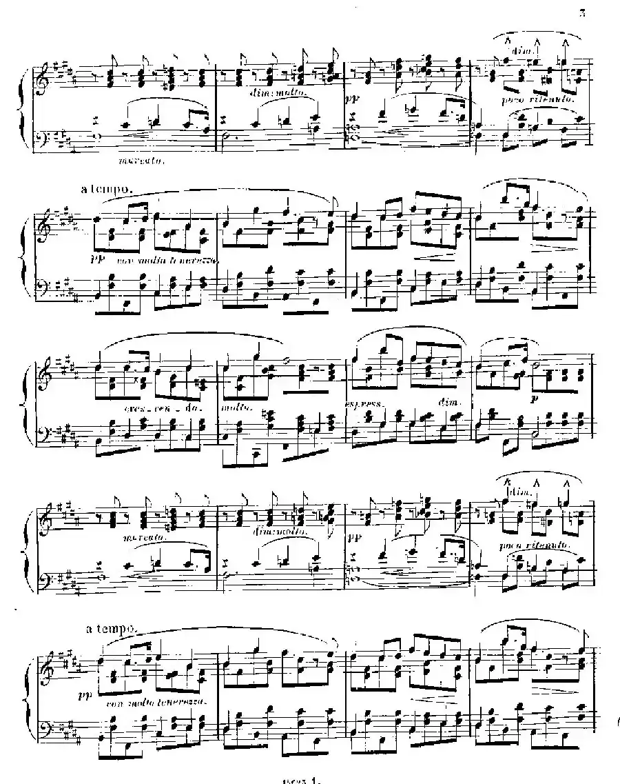 3 Romances Sans Paroles（3首无词浪漫曲 ·1. 长春花）
