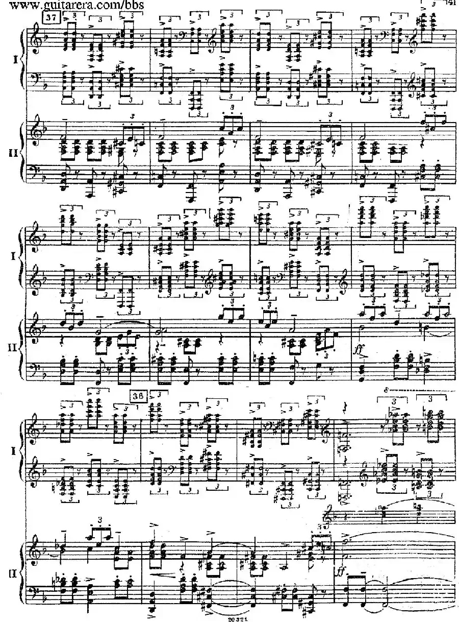 Rhapsody On A Theme Of Paganini Op.43（帕格尼尼主题狂想曲·双钢琴）（P21——40）