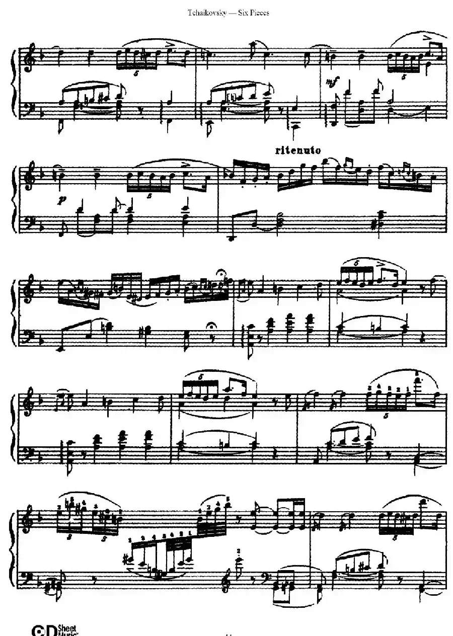 Six Pieces Op.51（6首小品·5）