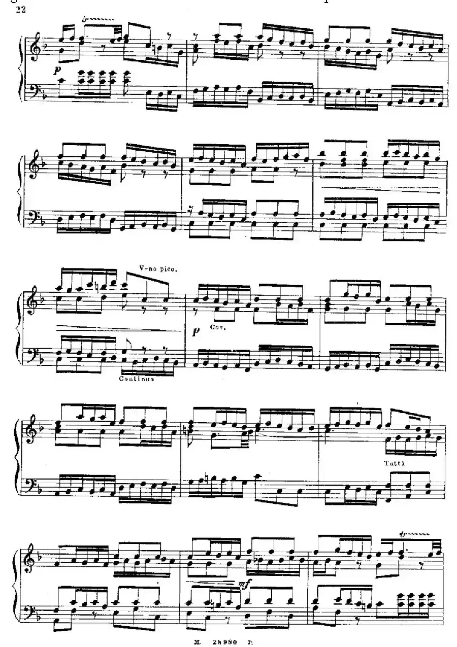 Brandenburg Concerto No.1 in F Major BWV 1046（F大调第一勃兰登堡协奏曲·第三乐章）
