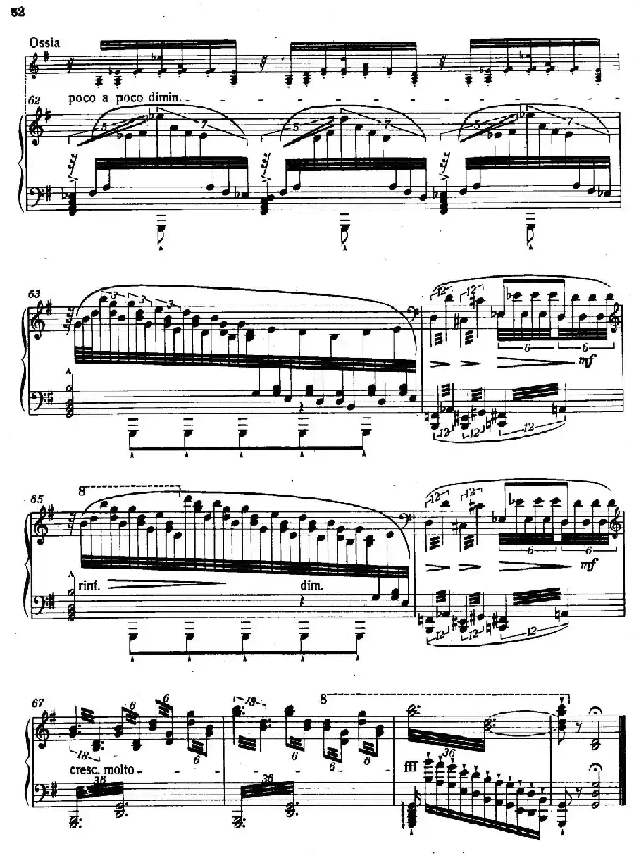 12 Etudes d'execution Transcendante S.139（12首超技练习曲·6）