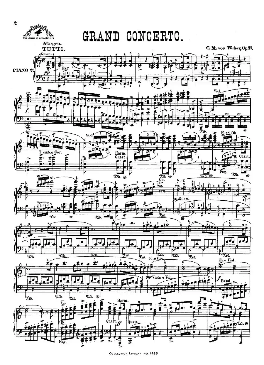 Piano Concerto No.1 in C Major Op.11,（C大调第一钢琴协奏曲·双钢琴）