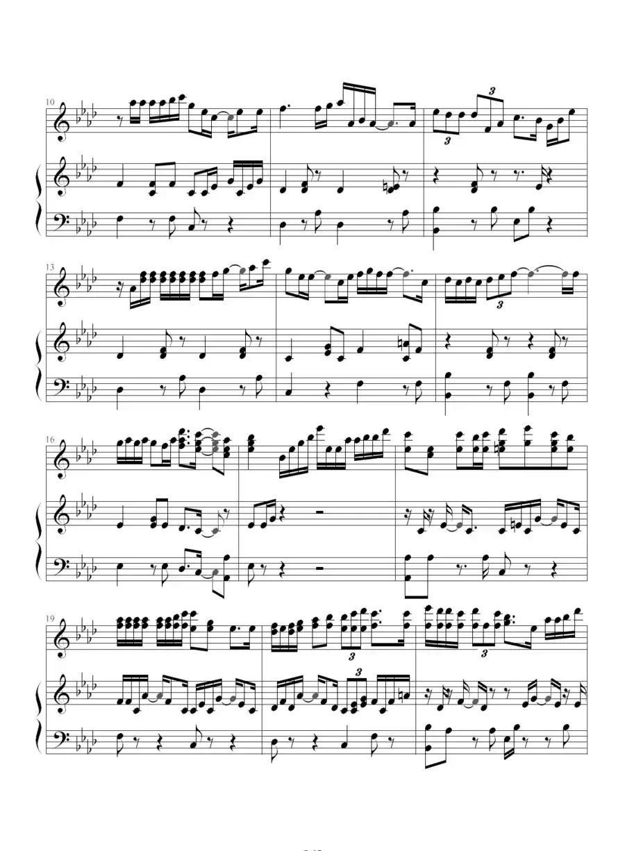 孤儿仔（钢琴伴奏谱）