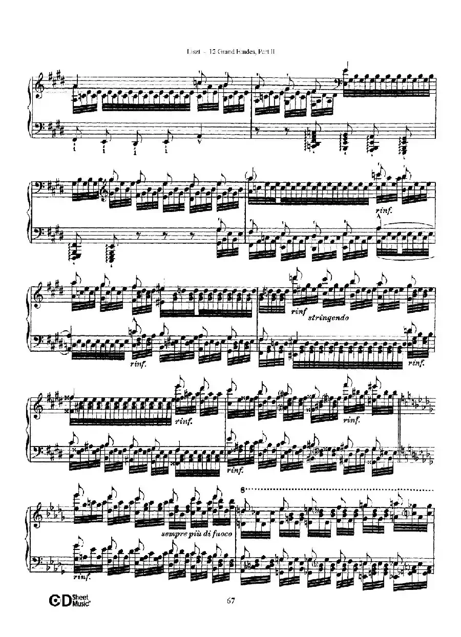 12 Grand Etudes S.137（12首华丽的练习曲·12）