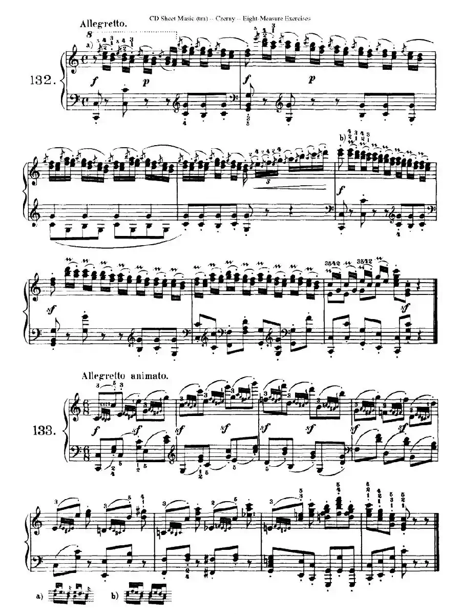 160 Eight- Measure Exercises.Op.821（车尔尼160首钢琴八小节练习曲（122——141））