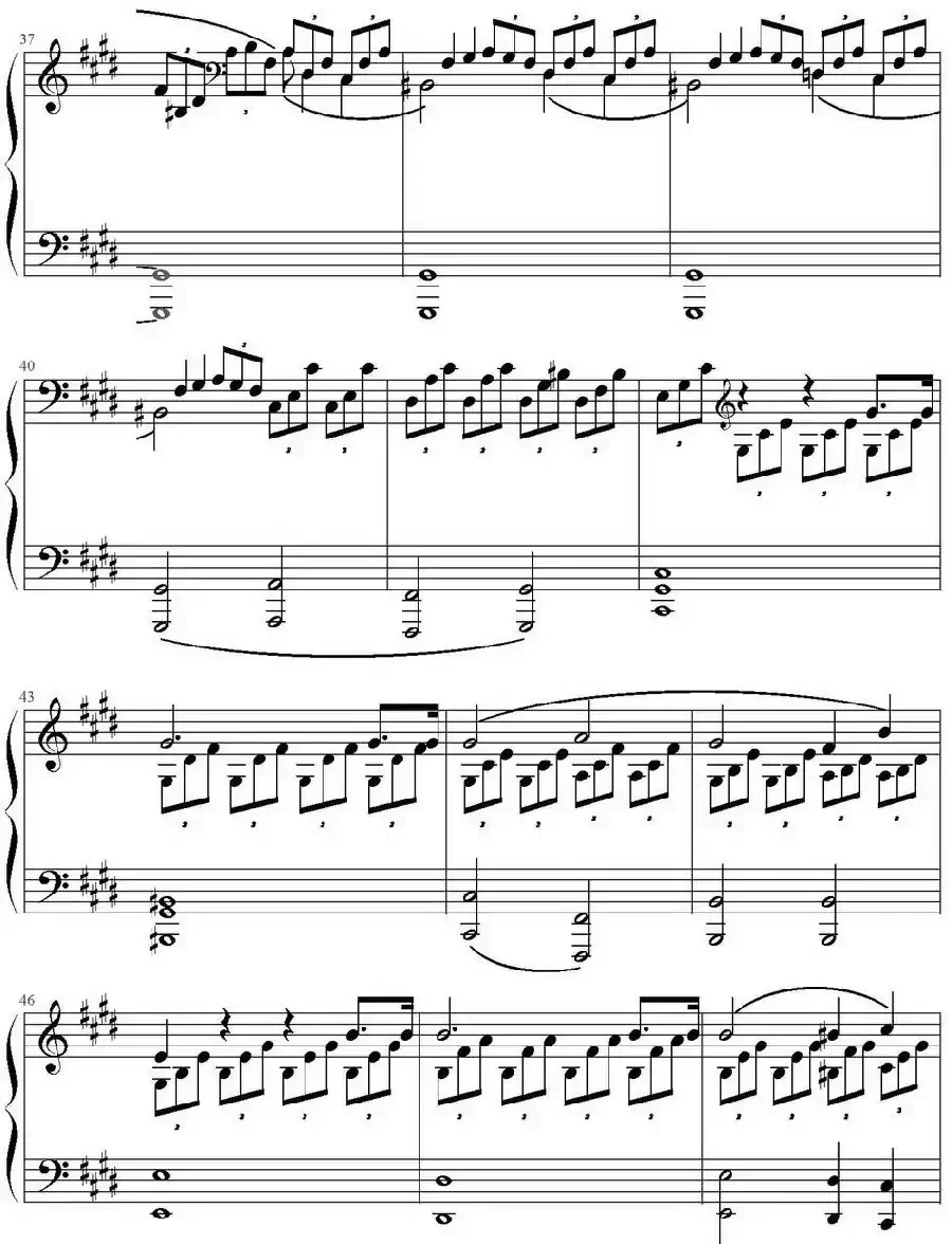 Mondscheinsonate(1st movement)（月光奏鸣曲第一乐章）