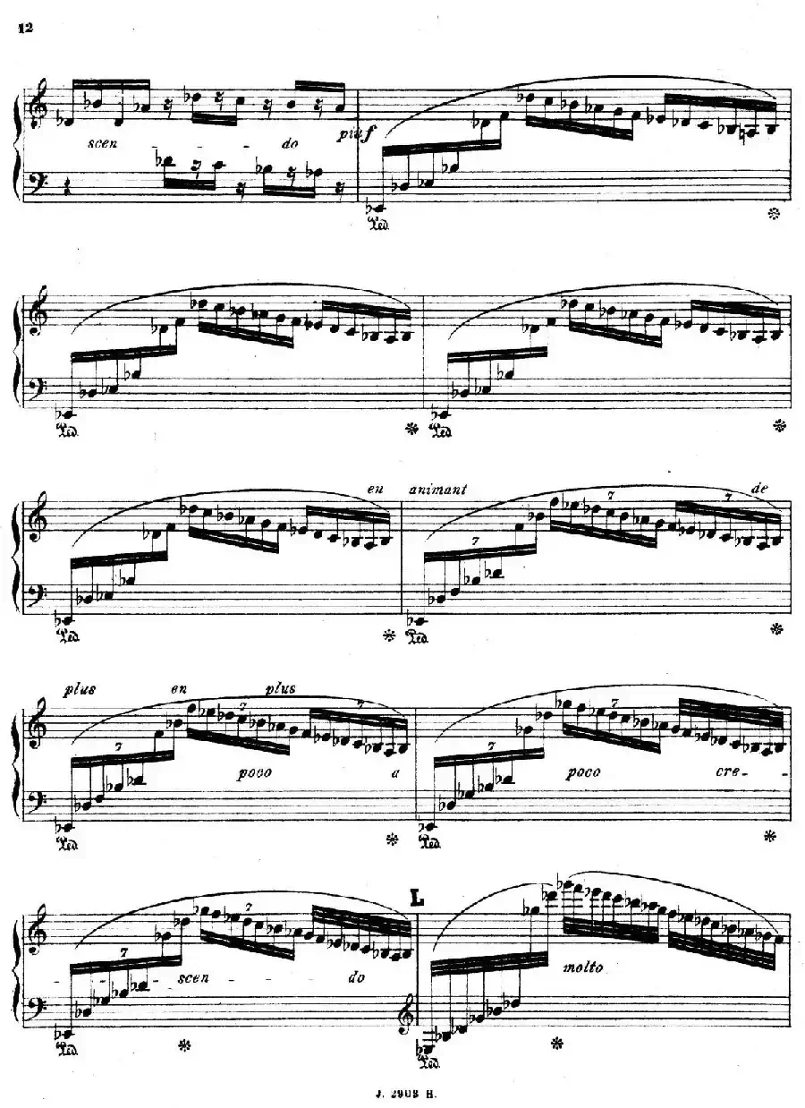 Symphony on a French Mountain Air Op.25（法国山歌交响曲·钢琴独奏·Ⅰ）
