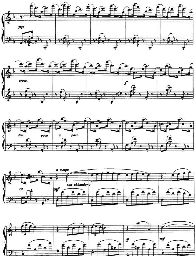 现代钢琴曲：30、安达鲁扎小夜曲