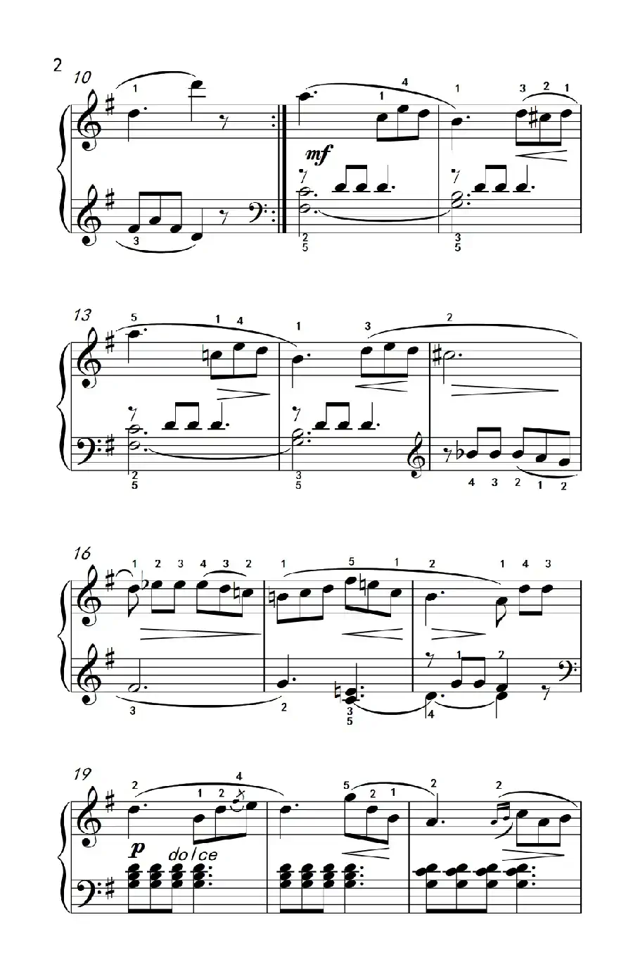 牧歌（老年大学 钢琴教程 3）