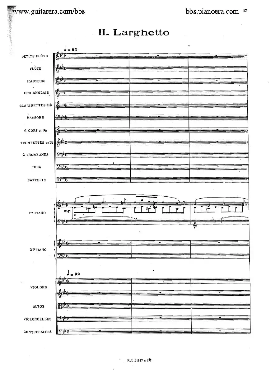 Concerto for 2 Pianos in d Minor（d小调双钢琴协奏曲·总谱）