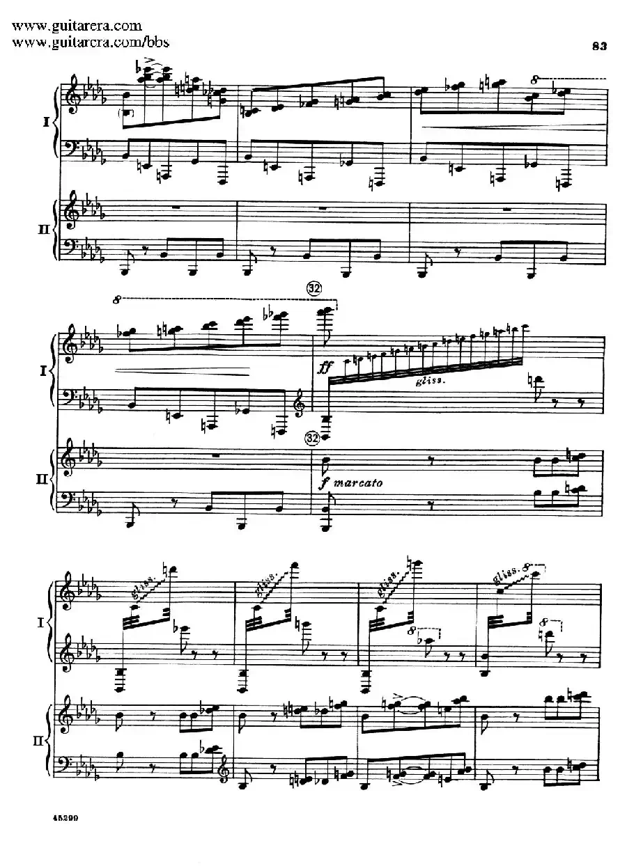 Piano Concerto Op.38（钢琴协奏曲·双钢琴·第三乐章）