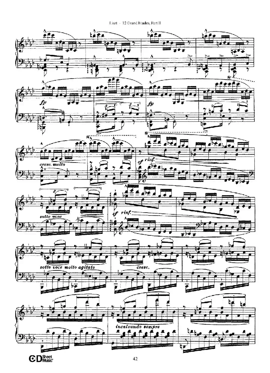 12 Grand Etudes S.137（12首华丽的练习曲·10）