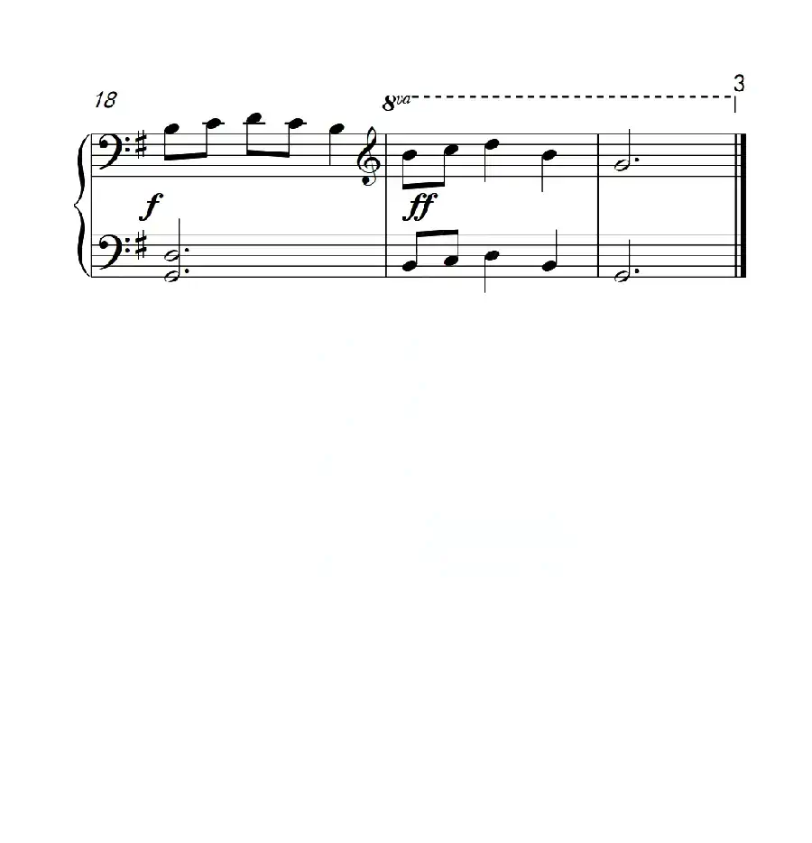 第一级B组 青蛙大合唱（中国音乐学院钢琴考级作品1~6级）