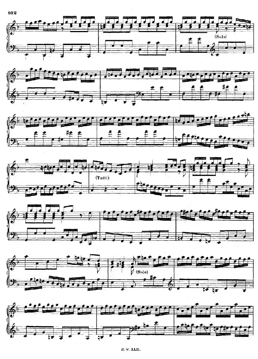 16 Concertos BWV 972-987（十六首为独奏古钢琴而作的协奏曲）（P41——50）