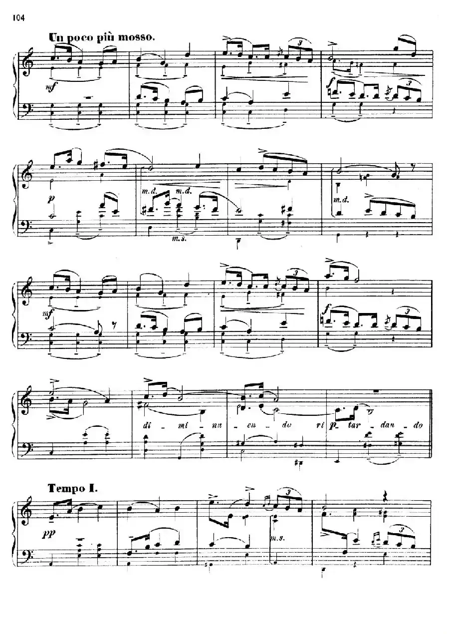 24 Characteristic Pieces Op.36（24首性格小品·20）