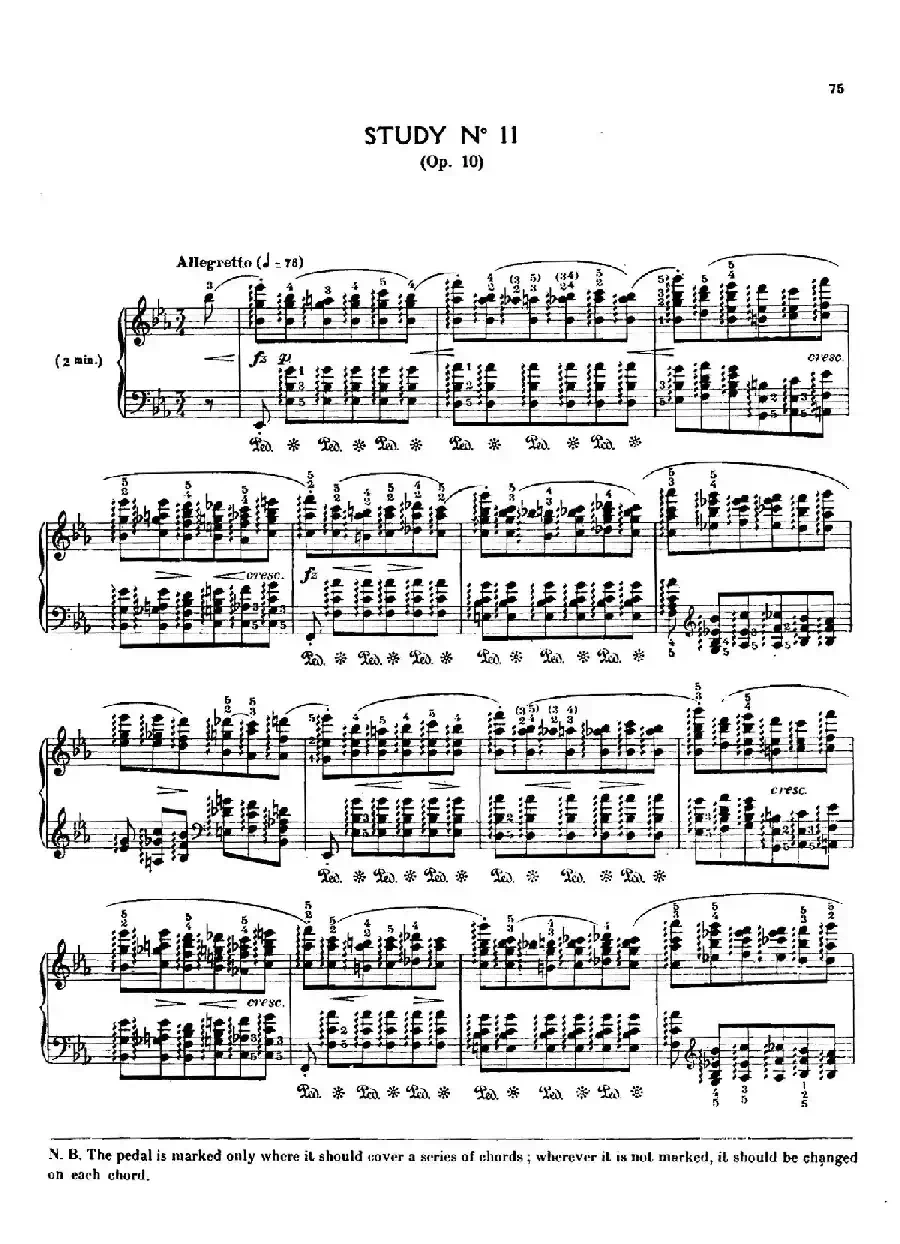 12 Etudes Op.10 柯尔托教学版（12首练习曲·11）