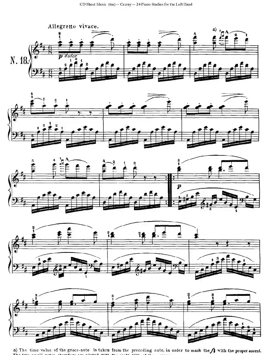 Czerny - 24 Piano Studie(17—24)(车尔尼 - 24首钢琴练习曲)