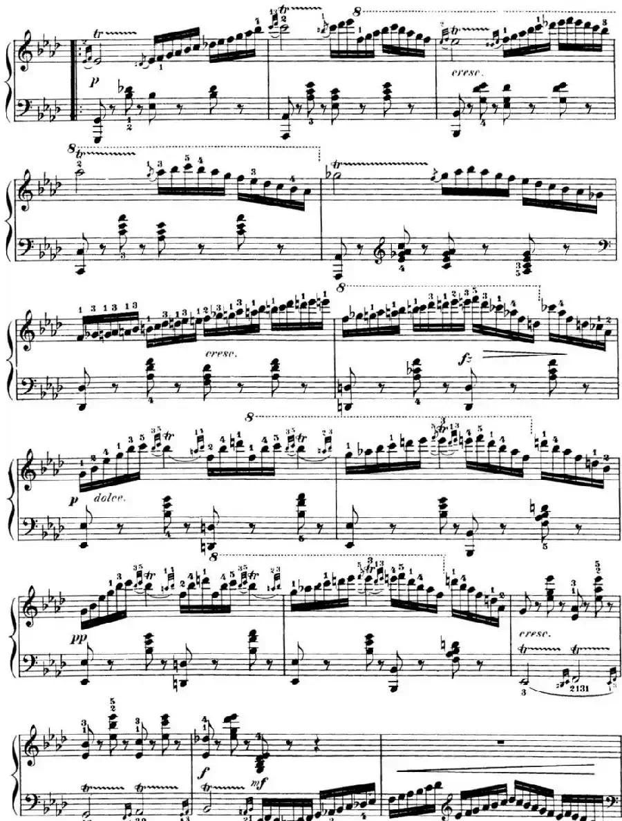 50首车尔尼Op.740钢琴手指灵巧技术练习曲（NO.48）