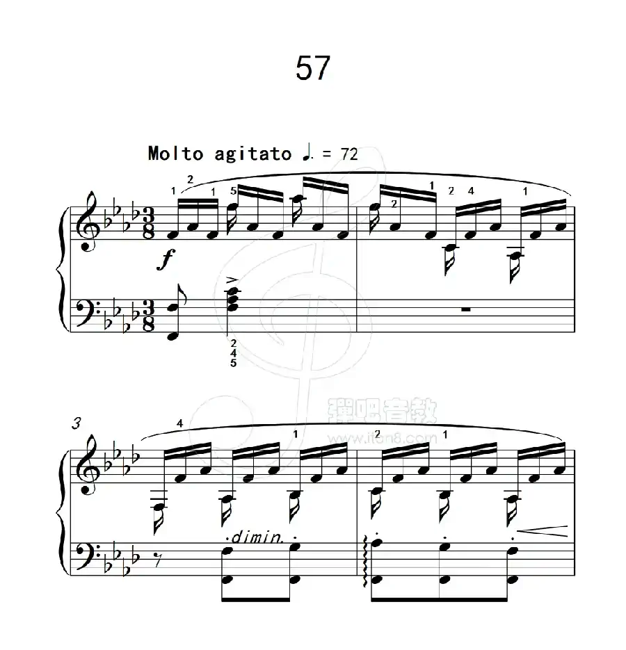 练习曲 57（克拉莫钢琴练习曲60首）