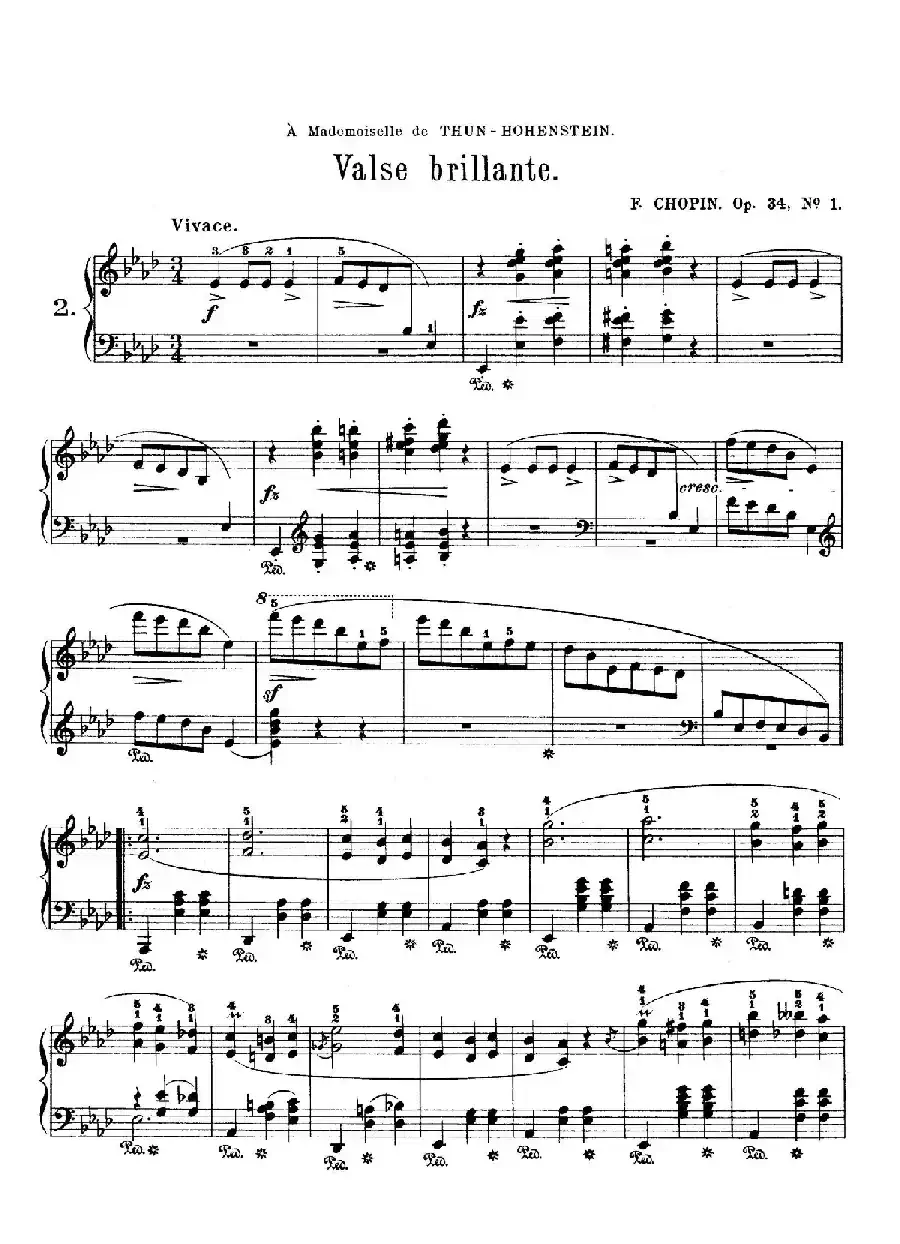 Trois Valses Brillante Op.34