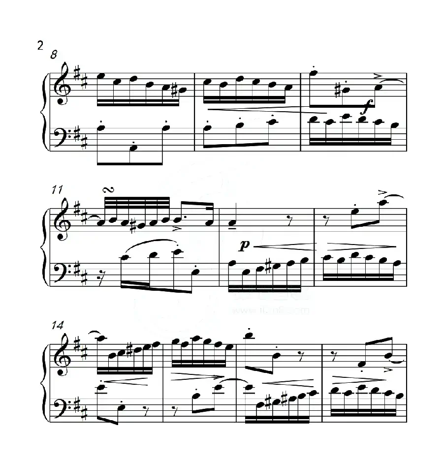 第五级A组 二部创意曲（中国音乐学院钢琴考级作品1~6级）