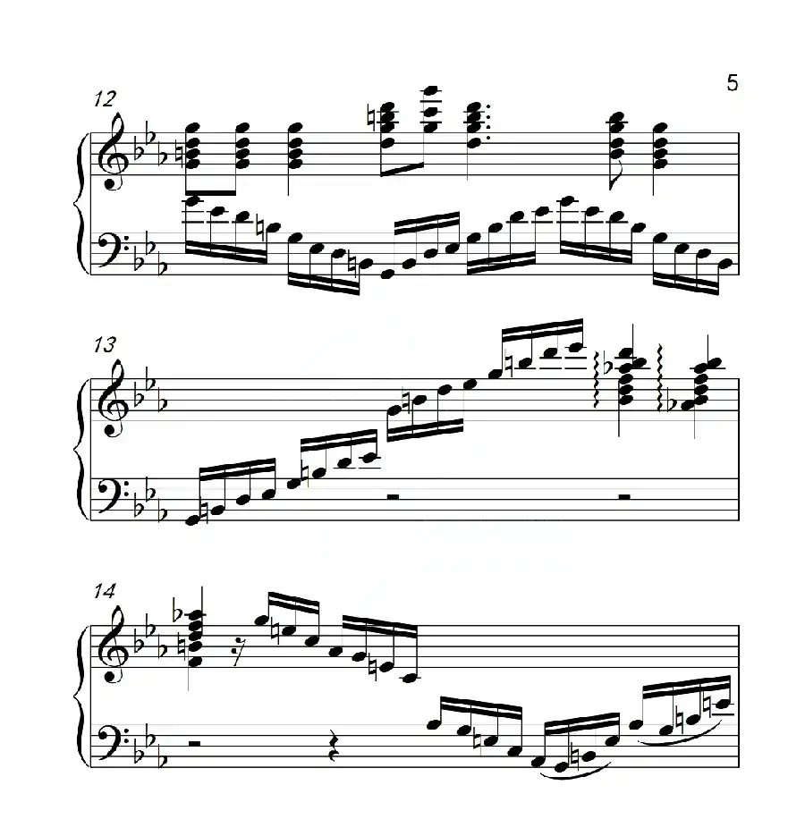 第六级 台湾民谣(中国音乐学院钢琴考级作品1~6级)