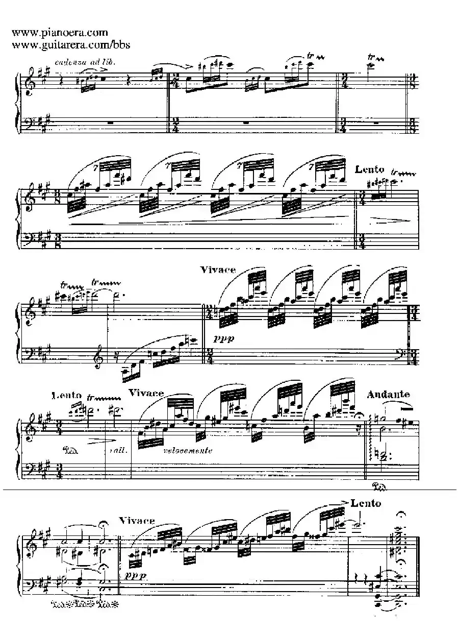 Goyescas（戈雅之画）（4. 叹息，少女与夜莺 Quejas, O La Maja Y El Ruisenor）