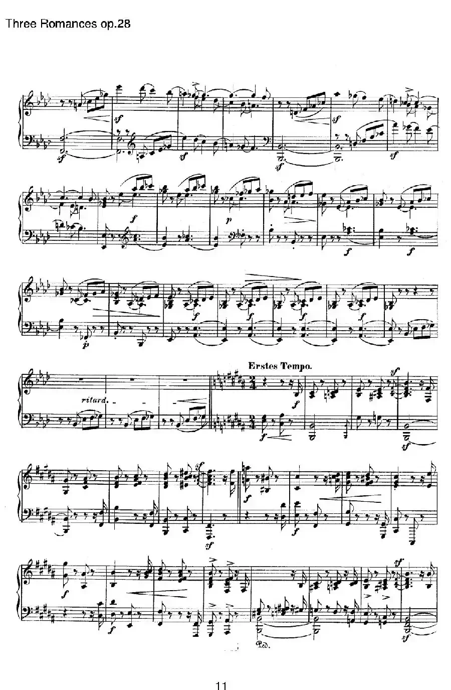 3 Romances Op.28（3首浪漫曲·Ⅲ）