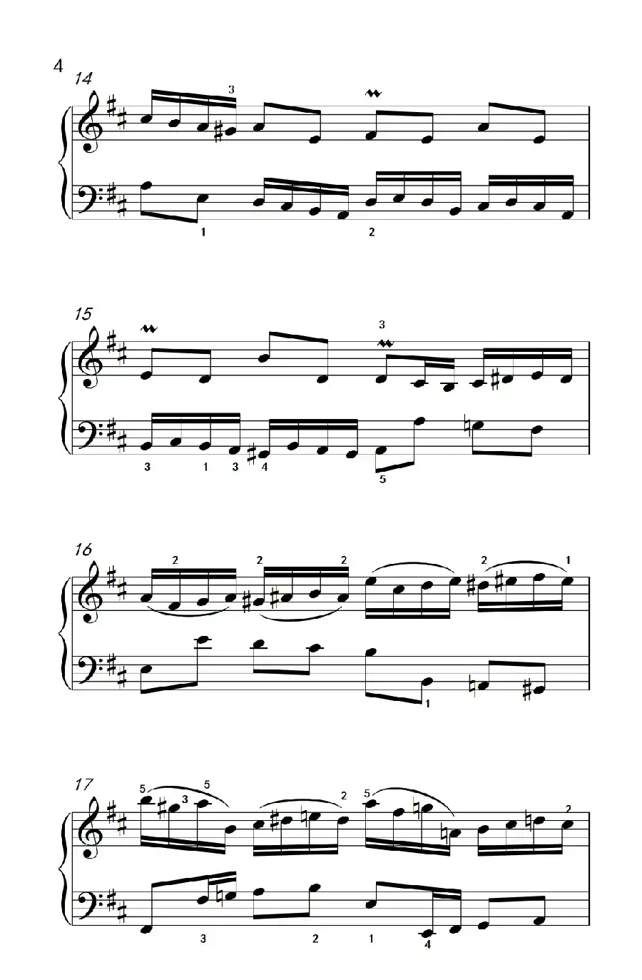 第六级 1.二部创意曲（中央音乐学院 钢琴（业余）考级教程 4-6级）