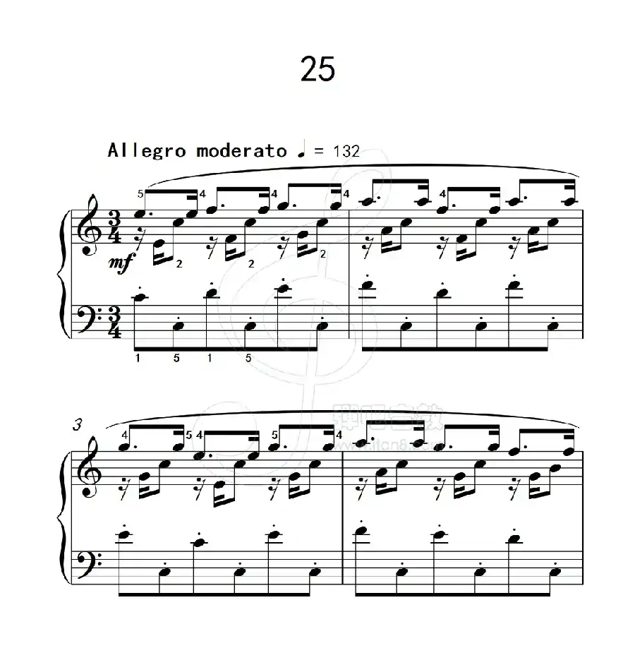 练习曲 25(克拉莫钢琴练习曲60首)