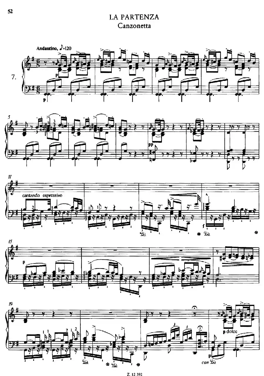 Soirées Musicales S.424（《音乐晚会（全12首）》第7首）