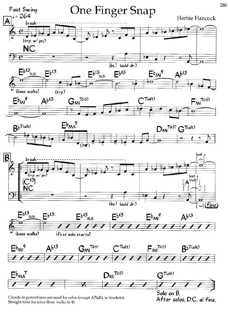 One Finger Snap（爵士钢琴曲）